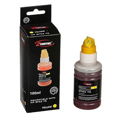 Tinta Alternativa HP GT52 Yellow 100ml Evertec