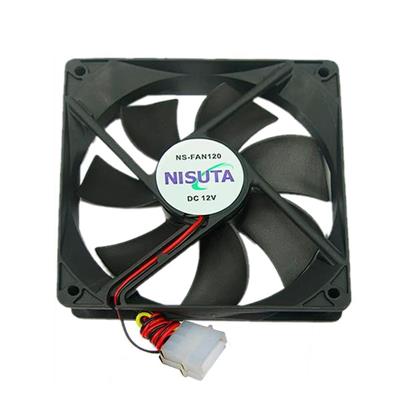 Cooler 12cm para fuente y gabiente Negro Nisuta NSFAN120