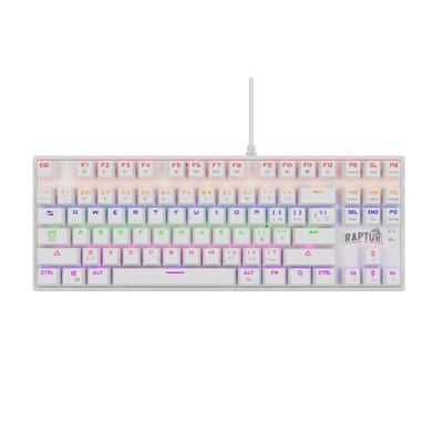 Teclado Gaming Raptor Fireclaw Mecanico M87 White